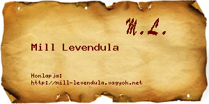 Mill Levendula névjegykártya